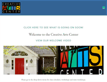 Tablet Screenshot of capecodcreativearts.org